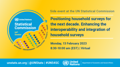 UNSC54 side event: Positioning household surveys for the next decade